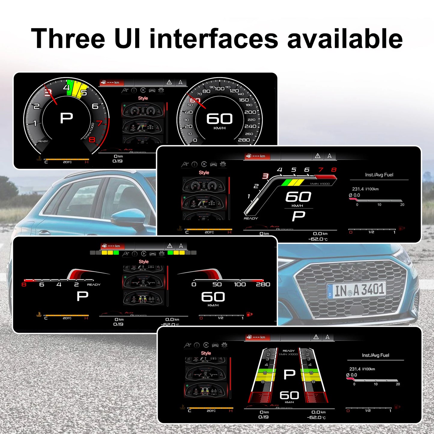 Digital Instrument Cluster For Audi 8V 2012-2020 (CARPLAY)