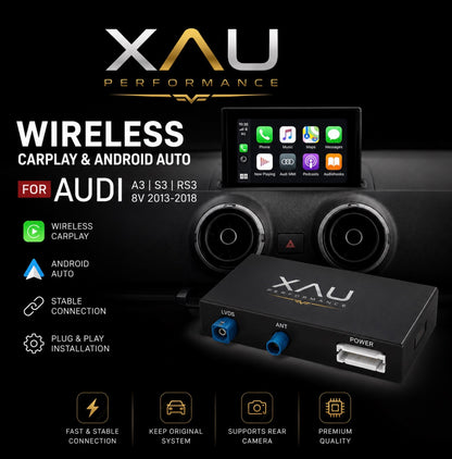 Wireless CarPlay Android Auto MMI Box For Audi 8V 2013-2020 (A3/S3/RS3)