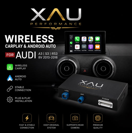 Wireless CarPlay Android Auto MMI Box For Audi 8V 2013-2020 (A3/S3/RS3)