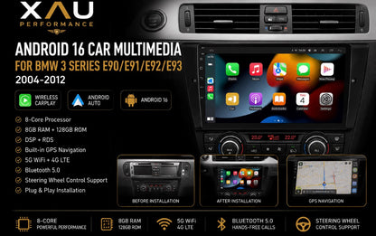 BMW 3-Series E90 E91 E92 E93 2005-2013 Car Radio Headunit CarPlay