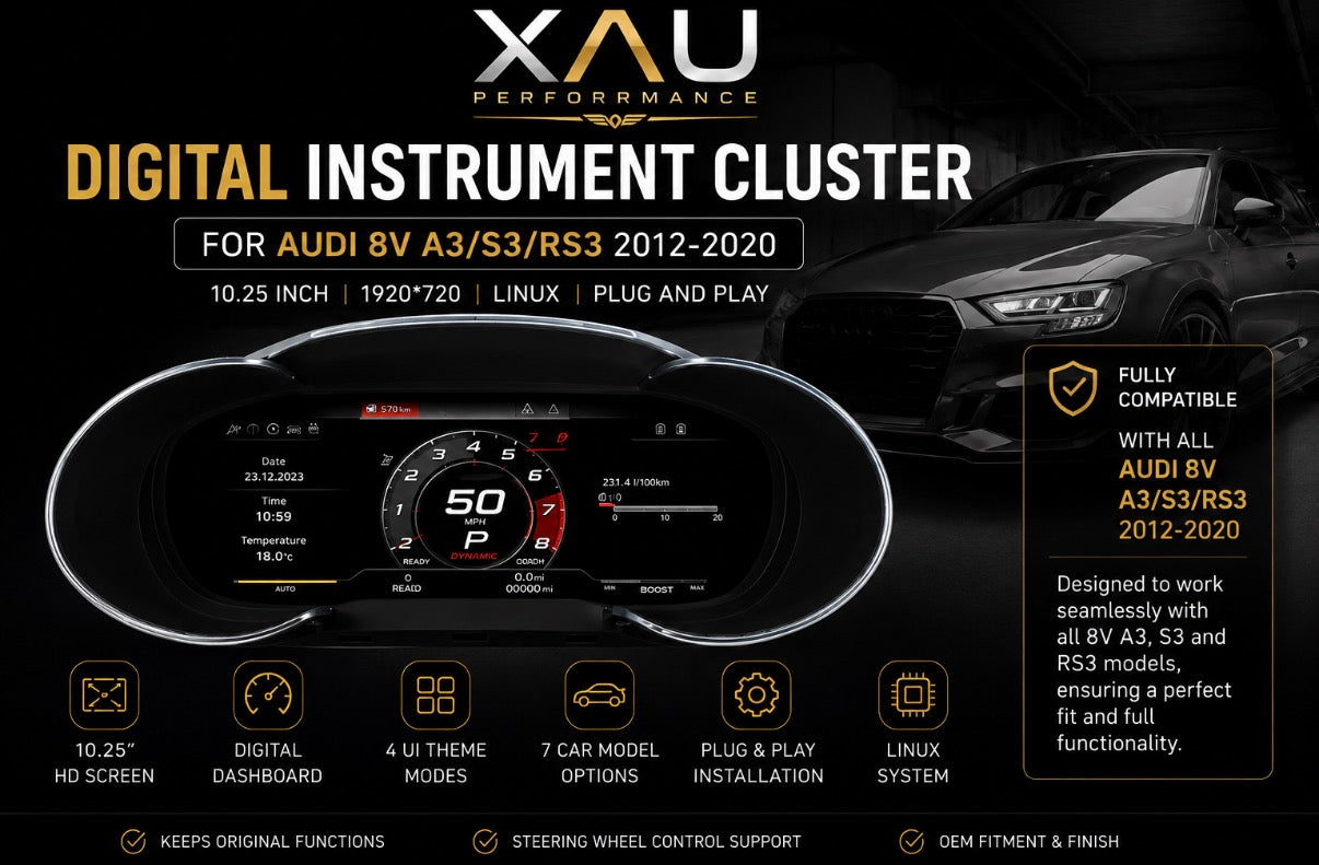 Digital Instrument Cluster For Audi 8V 2012-2020 (CARPLAY)