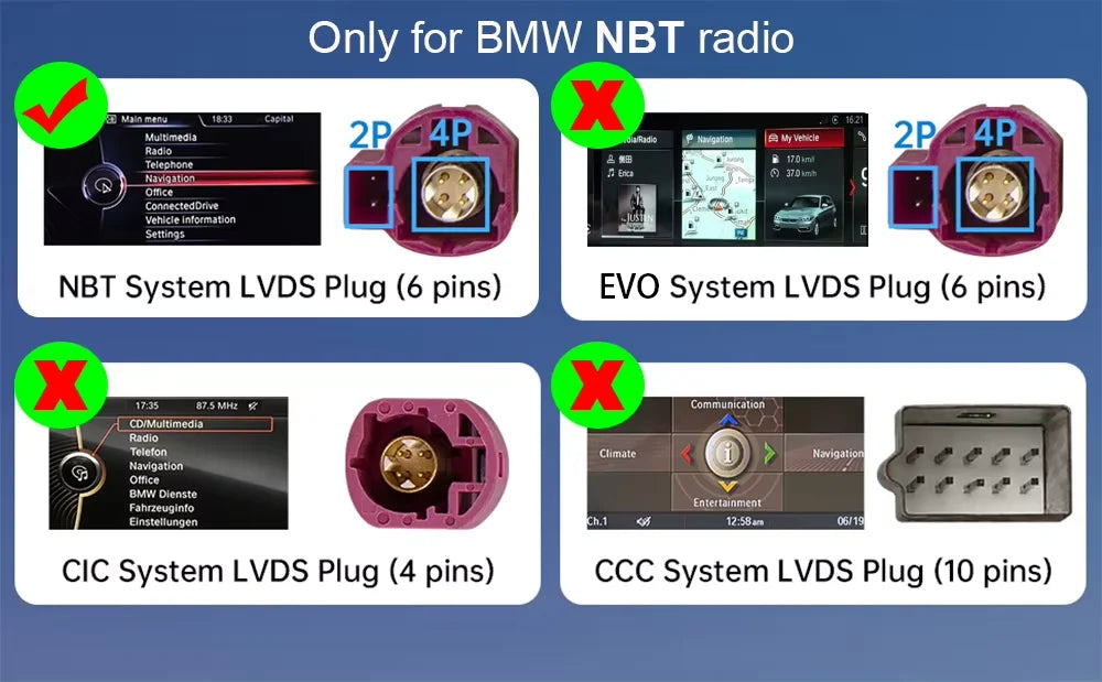 NBT Wireless CarPlay Android Auto MMI Box Module For BMW F30 F31 F32 F33 F34 F36