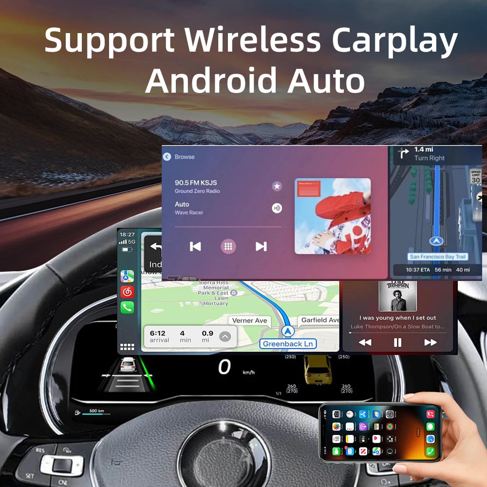 VW Golf MK7 2014-2020 Digital Dashboard (CARPLAY)