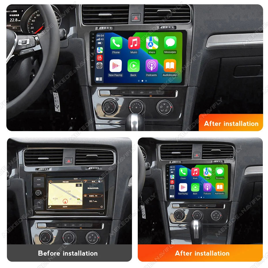 Carplay For Volkswagen Golf MK7 2013-2017 Running Android 14
