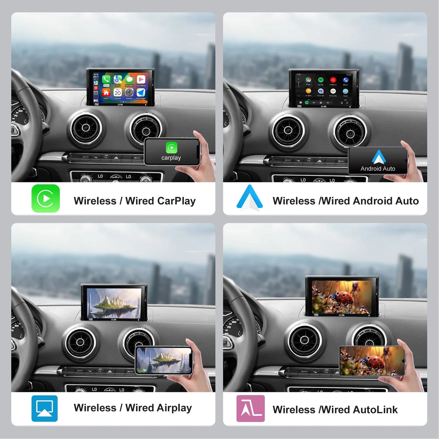 Wireless CarPlay Android Auto MMI Box For Audi 8V 2013-2020 (A3/S3/RS3)